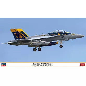   Hasegawa Boeing EA-18 G Growler -V AQ-131 Lancers (2025) - katonai repülő makett