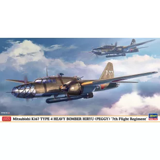   Hasegawa Mitsubishi Ki-67 Type 4 Heavy Bomber Hiryu (Peggy) - 7th Flight Regiment - katonai repülő makett