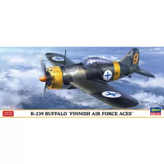   Hasegawa Brewster B-239 Buffalo - Finnish Air Force Aces - katonai repülő makett