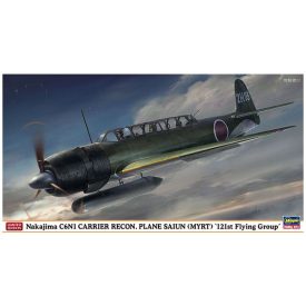   Hasegawa Nakajima C6N1 Carrier Recon Plane Saiun (Myrt) "121st Flying Group" makett
