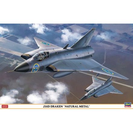 Hasegawa J 35D Draken "Natural Metal" Limited Edition makett