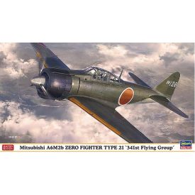   Hasegawa Mitsubishi A6M2b Zero Fighter Type 21 "341st FG" makett