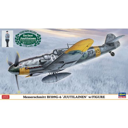 Hasegawa Messerschmitt Bf109G-6 'Juutilainen' w/Figure makett