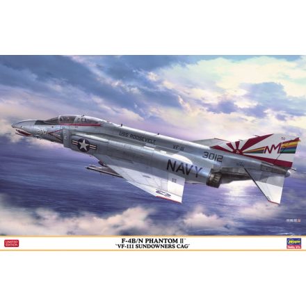Hasegawa F-4B/N Phantom II 'VF-111 Sundowners CAG' makett