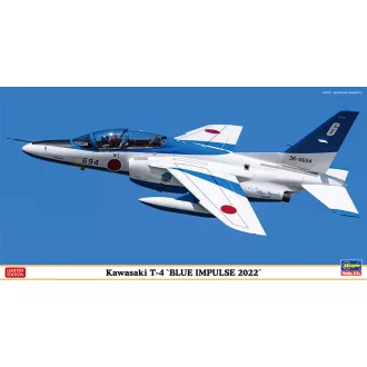   Hasegawa Kawasaki T-4 'Blue Impulse 2022' - katonai repülő makett