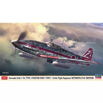   Hasegawa Kawasaki Ki61-I Tei Type 3 Fighter Hien (Tony) '244th Flight Regiment Metropolitan Defense' - katonai repülő makett