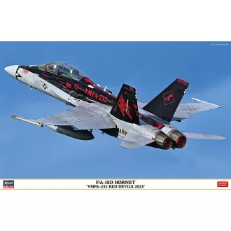   Hasegawa McDonnell Douglas F/A-18 D Hornet - VFMA-232 Red Devils (2025) - katonai repülő makett