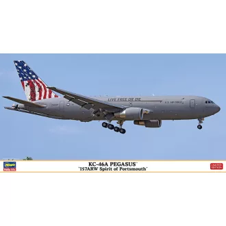   Hasegawa KC-46A Pegasus '157ARW Spirit Of Portsmouth' - katonai repülő makett