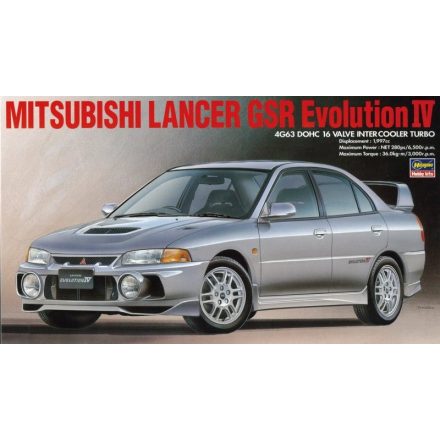 Hasegawa Mitsubishi Lancer GSR Evolution IV makett