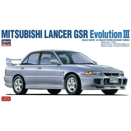 Hasegawa Mitsubishi Lancer GSR Evolution III makett