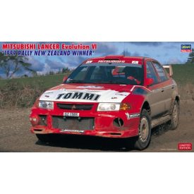  Hasegawa Mitsubishi Lancer Evolution VI '1999 Rally New Zealand Winner' makett
