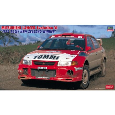 Hasegawa Mitsubishi Lancer Evolution VI '1999 Rally New Zealand Winner' makett