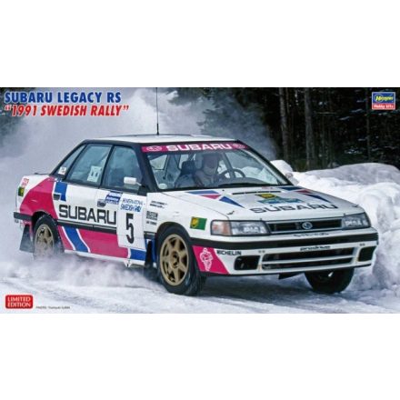 Hasegawa Subaru Legacy RS 1991 Swedish Rally makett