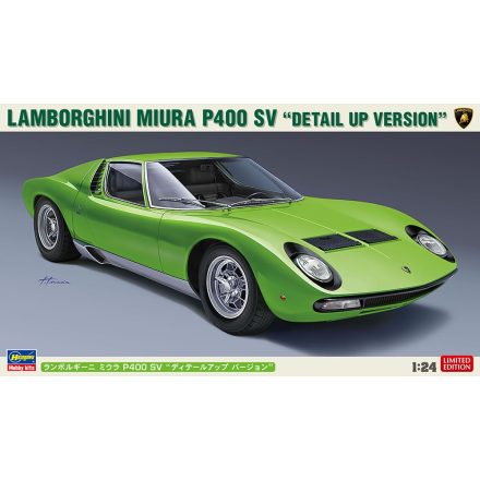 Hasegawa Lamborghini Miura P400 SV Detail Version makett