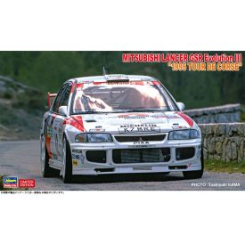   Hasegawa Mitsubishi Lancer GSR Evolution III 1995 Tour De Corse makett