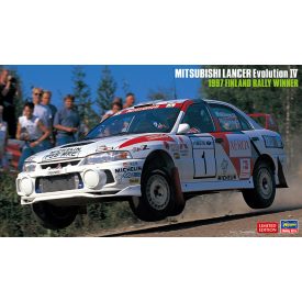   Hasegawa Mitsubishi Lancer Evolution IV 1997 Finland Rally Winner makett