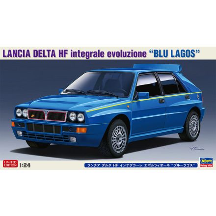 Hasegawa Lancia Delta HF Integrale Evoluzione "Blue Lagos" makett