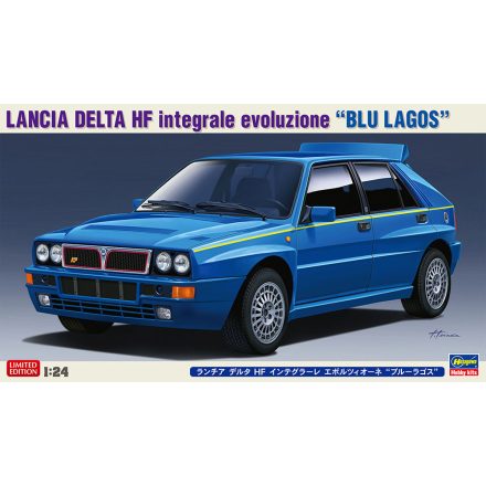 Hasegawa Lancia Delta HF Integrale Evoluzione "Blue Lagos" makett