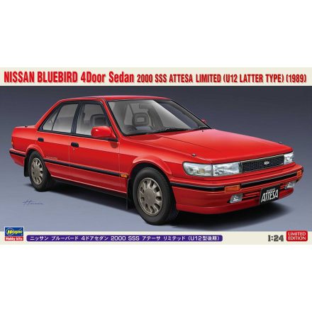 Hasegawa Nissan Bluebird 4Door Sedan 2000 SSS Attesa Limited (U12 Latter Type) (1989) makett