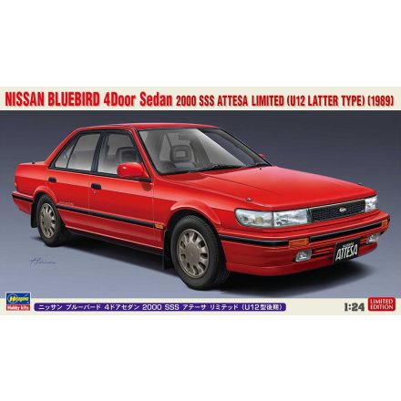 Hasegawa Nissan Bluebird 4Door Sedan 2000 SSS Attesa Limited (U12 Latter Type) (1989) makett