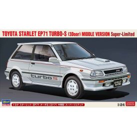   Hasegawa Toyota Starlet EP71 Turbo-S (3Door) Middle Version makett