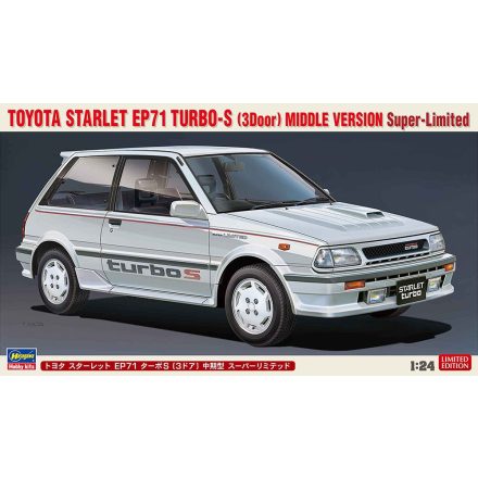 Hasegawa Toyota Starlet EP71 Turbo-S (3Door) Middle Version makett
