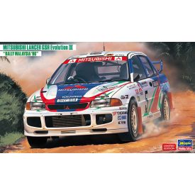  Hasegawa Mitsubishi Lancer GSR Evolution III "Rally Malaysia '96" makett