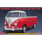 Hasegawa Volkswagen Type 2 Pick-Up Truck "Red/White Paint" makett