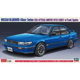   Hasegawa Nissan Bluebird 4Door Sedan SSS-ATTESA LIMITED (U12) EARLY with Trunk Spoiler makett