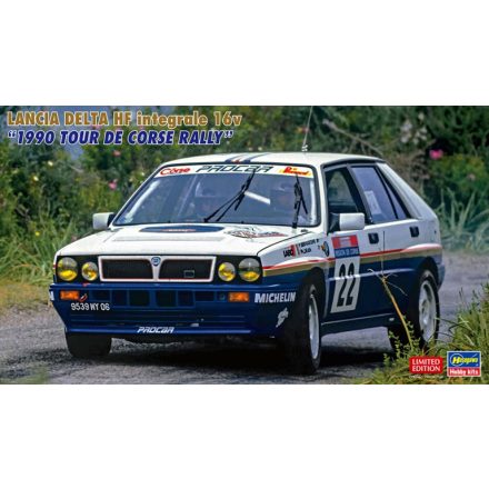 Hasegawa Lancia Delta HF integrale 16v '1990 Tour De Corse Rally'  makett