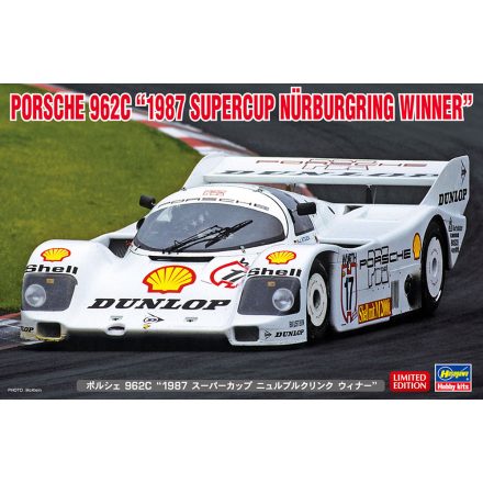 Hasegawa Porsche 962C "1987 Supercup Nurburgring Winner" makett