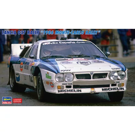 Hasegawa Lancia 037 Rally "1986 Monte-Carlo Rally" makett