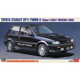   Hasegawa Toyota Starlet EP71 Turbo-S (3 Door) Early Version (1986) makett
