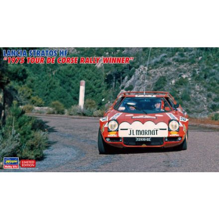 Hasegawa Lancia Stratos HF '1975 Tour De Corse Rally Winner' makett