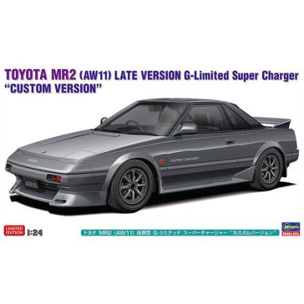 Hasegawa Toyota MR2 (AW11) Late Version G-Limited Super Charger 'Custom Version' makett