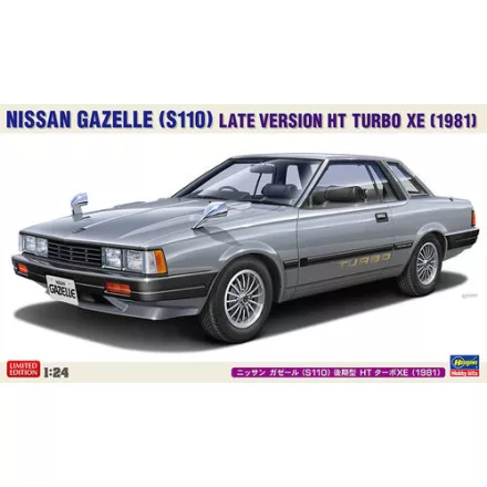 Hasegawa Nissan Gazelle (S110) Late Version HT Trubo XE (1981) makett