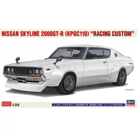 Hasegawa Nissan Skyline 2000 GT-R (KPGC110) - Racing Custom Version makett