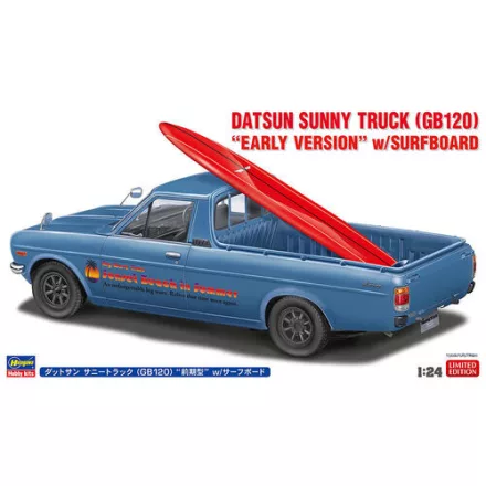 Hasegawa Datsun Sunny Truck (GB120) Early Version with Surfboard makett