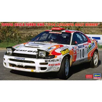   Hasegawa Toyota Celica Turbo 4WD - 1994 Catalunya Rally Winner makett