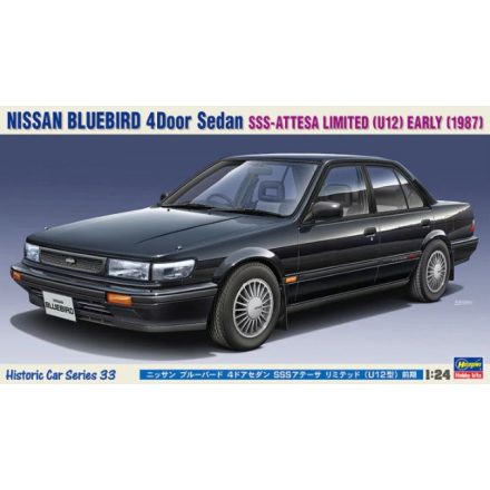 Hasegawa Nissan Bluebird 4Door Sedan SSS-Attesa Limited (U12) Early (1987) makett