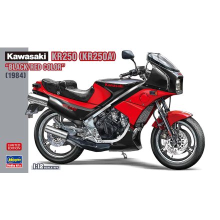 Hasegawa Kawasaki KR250 (KR250A) "Black/Red Color" (1984) makett