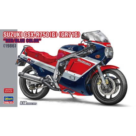 Hasegawa Suzuki GSX-R750(G) (GR71G) "Red/Blue Color" (1986) makett