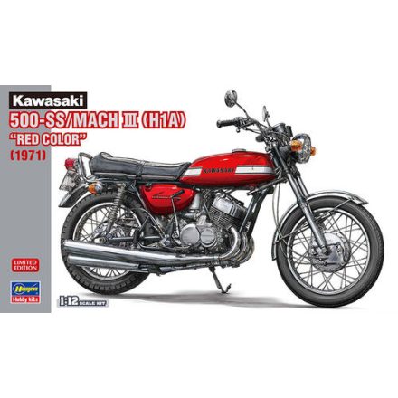 Hasegawa Kawasaki 500-SS/MACH III (H1A) Red Color (1971) makett