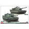 Hasegawa M1 Abrams And Leopard 2 'NATO Main Battle Tank Combo' (2 Kits In The Box) - harcjármű makett