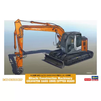   Hasegawa Hitachi Construction Machinery Excavator Zaxis 135US Cutter Heads - munkagép makett