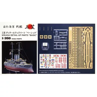   Hasegawa QG7 Mikasa Detail-Up Parts "Basic" - makett feljavító készlet