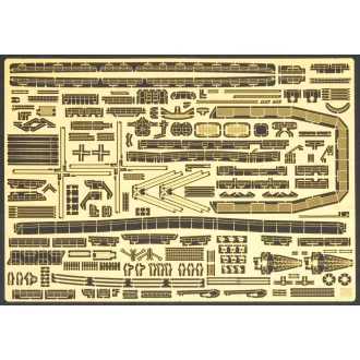   Hasegawa QG13 Antarctica Observation Ship Soya Photo Etched Parts - fotómaratott kiegészítő