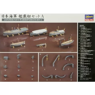   Hasegawa WL119 Japanese Navy Warship's Boats Set A - makett feljavító készlet