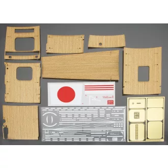   Hasegawa QG25 Wooden Dck IJN Aircrft Carrier AKAGI - makett feljavító készlet