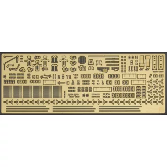   Hasegawa QG28 IJN Aircraft Carrier Akagi Photo Etched Parts Set C - fotómaratott kiegészítő